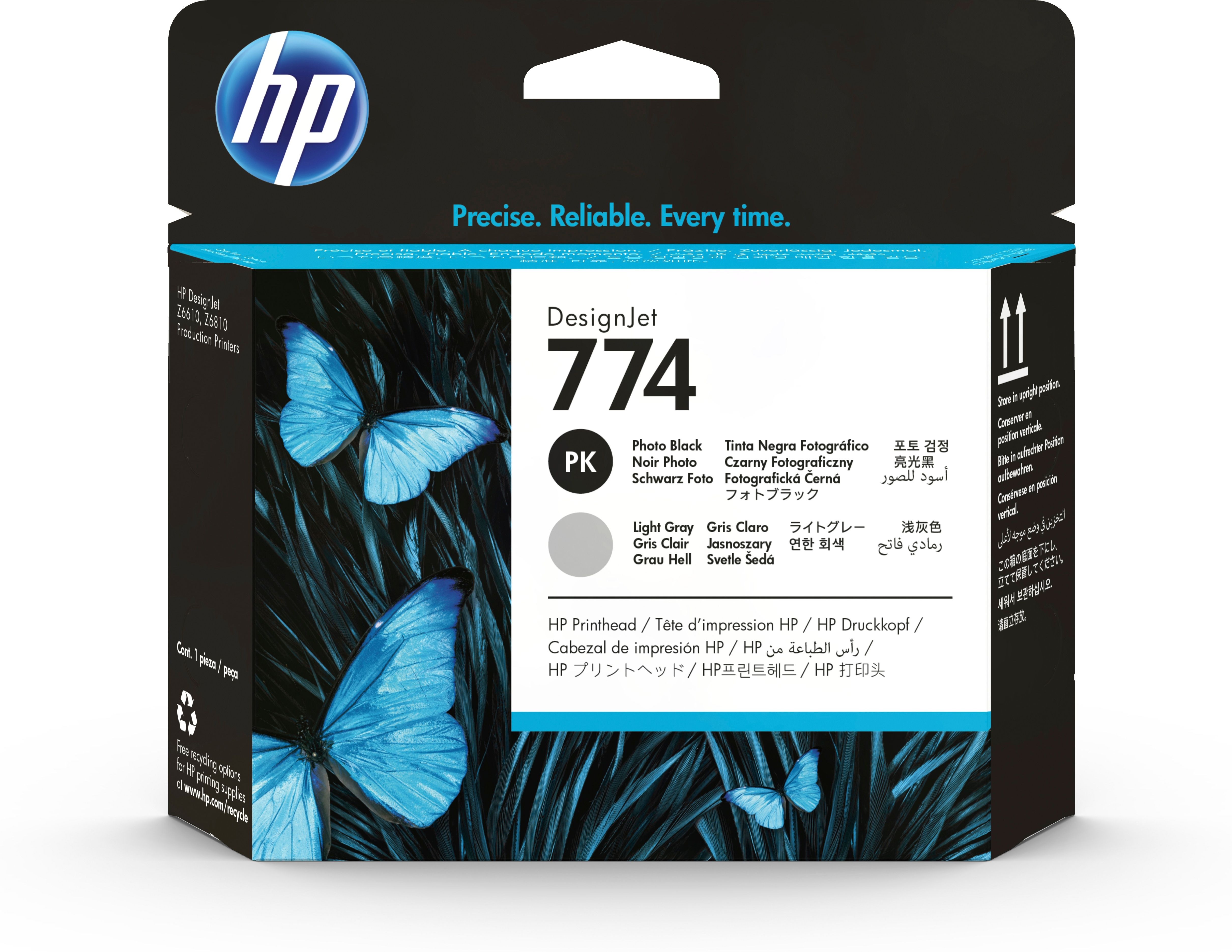 HP 774 fotozwarte/lichtgrijze DesignJet printkop - P2W00A