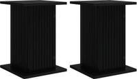 vidaXL Plantenstandaard 2 stuks Zwart 30,5 x 30 x 43 cm Bewerkt hout