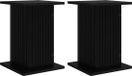 vidaXL Plantenstandaard 2 stuks Zwart 30,5 x 30 x 43 cm Bewerkt hout