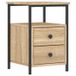 vidaXL Nachttisch 34 × 35,5 × 50 cm Holz Sonoma Eiche Finish