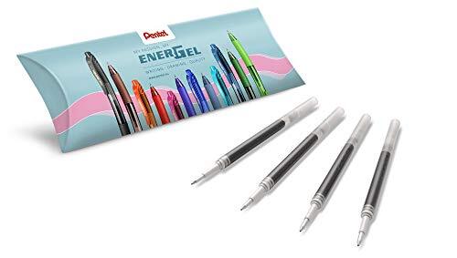 Pentel LR7 navulling Energel 0,7 mm zwart 4 stuks