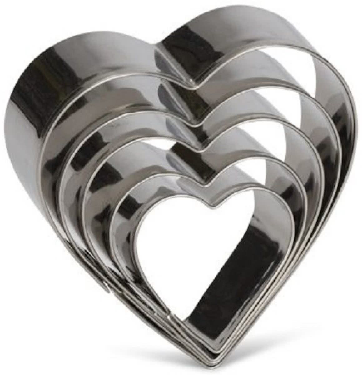 Patisse Uitsteekvorm 5 delig Hart - 8712187020130