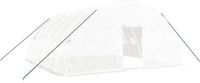 vidaXL Tuinkas met stalen frame, 36 m², 6x6x2,85 m, wit