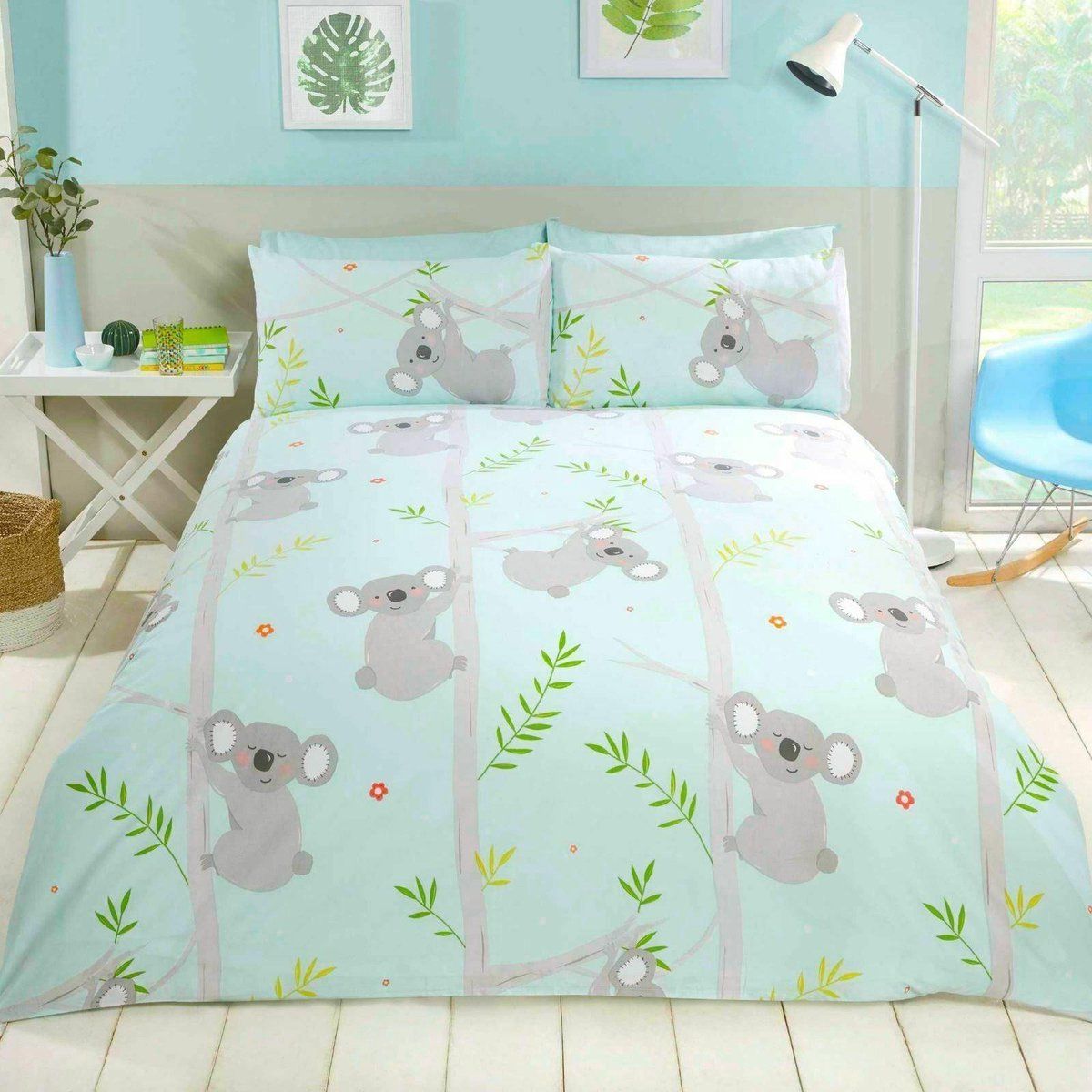 Rapport Dekbedovertrek Koala's Lits-jumeaux - blauw / grijs - 240x220 cm
