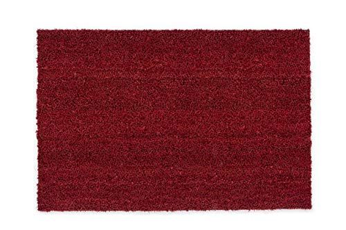 Carpido Anti-slip kokosmatten - antibacteriële vuilvanger - 50x80 cm - rood