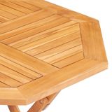 vidaXL 5-delige tuinset, massief teakhout