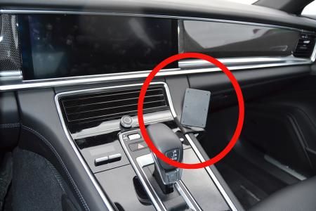 Brodit 835360 Actieve Houder voor Mobiele Telefoon/Smartphone - Zwart - Porsche Panamera 18-22