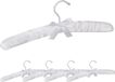 Merkloos Relaxdays Kledinghangers Satijn - Wit - 5 Stuks