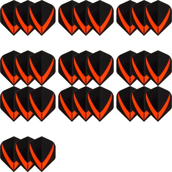 Dragon Darts Vista-X Darts Flights - Oranje - 30 stuks - 10 sets