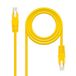 Monkey Ladder Ethernet-netwerkkabel RJ45 Cat.6 UTP AWG24, 100% koper, geel, 1 m slang