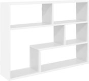 vidaXL Wandplank Muurmontage Wit 95 x 20 x 69,5 cm Bewerkt hout