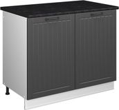 Vicco Wastafelkast Fame-Line, Donkergrijs/Wit, 100 cm