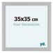 yd. Cadre photo 35x35 cm Bois blanc imitation bois MDF Como