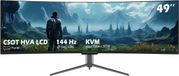 TITAN ARMY C49SHC 49-inch Curved Gaming Monitor - 3840x1080, 144Hz, FreeSync, HDR 400