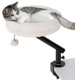 PawHut Kattenhuis Polyester, Staal 35L x 35B x 48H cm Roomwit