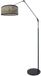 Steinhauer Zwarte Vloerlamp / Booglamp Prestige Chic 3792ZW - Bamboe en Metaal