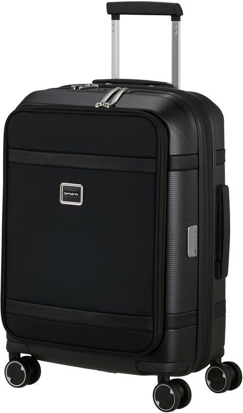 Samsonite Koffer - Image spinner 55/20 handbagage Easy access - uitbreidbaar - Black - 47 l - 3.5 kg