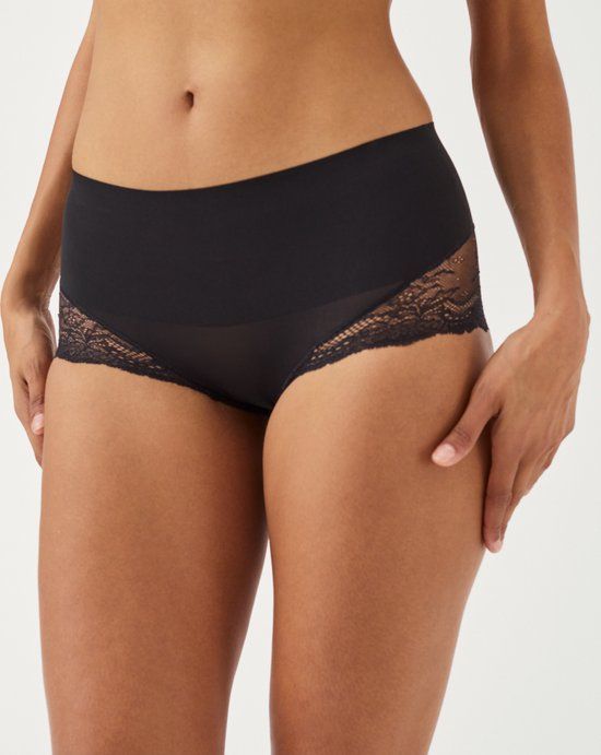 Spanx Undie-Tectable Lace Hi Hipster - Zwart - Maat S