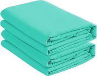 Gebreide jersey hoeslaken van 100% katoen met 2 eenpersoonsbedden (2-pack), zacht en comfortabel - 2 aparte bedden extra lang, 38 cm diepe zak, 99 x 203 cm, ideaal voor slaapzaal, ziekenhuis en split