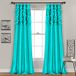 Lush Decor Gordijnen Paneelset voor woonkamer, eetkamer, slaapkamer (paar), polyester, turquoise, 84 inch