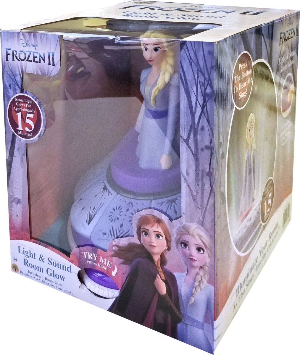 Disney Nachtlamp Frozen Elsa Led Meisjes Blauw