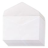 Enveloppen M-Office Enveloppen van wit papier, kleine enveloppen met klep voor uitnodigingen voor verjaardag, bruiloft of communie, enveloppen voor visitekaartjes, afmetingen 70 x 105 mm, M-Office (50 stuks)