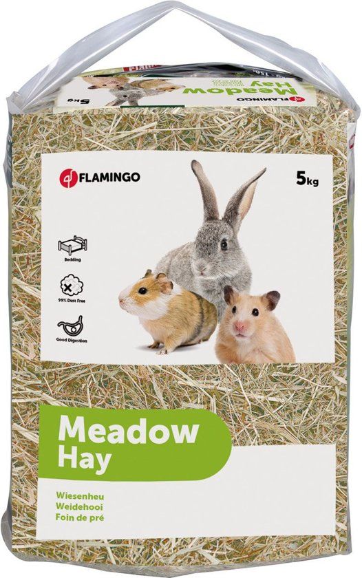 FLAMINGO - Knaagdier boedembedekking Weidehooi - 5 kg