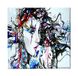 Homemania Afbeelding voor dames, portret, voor woonkamer, slaapkamer, meerkleurig, 60 x 3 x 60 cm, polyester, hout