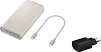 Samsung - Batterie externe + adaptateur - Charge rapide 45W - 20000mAh - Beige