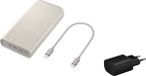 Samsung - Batterie externe + adaptateur - Charge rapide 45W - 20000mAh - Beige