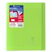 Clairefontaine 951403AMZC Pak met 2 Geniete Schriften Koverbook - 17x22 cm - 96 Pagina's Grote Ruit - 90 g - Polypro Omslag - Kleur Groen