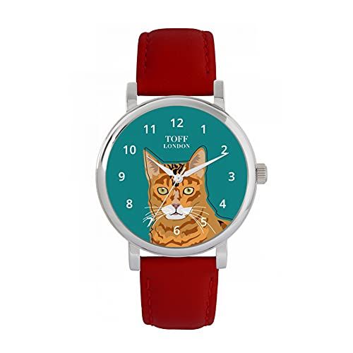 Toff London Ginger Bengal Head Cat Watch - 5059656639176