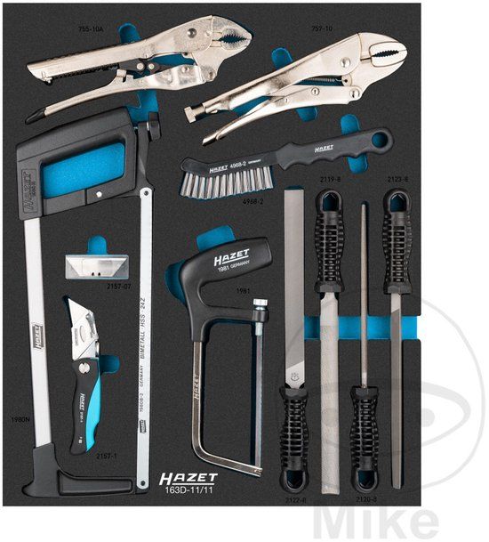 HAZET Universele set - 11-delig in inleg - 163D-11/11