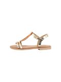 Les tropeziennes par M. Belarbi Bada Kindersandalen Goud Leer Vrouwen Maat 33 Platte Sandalen