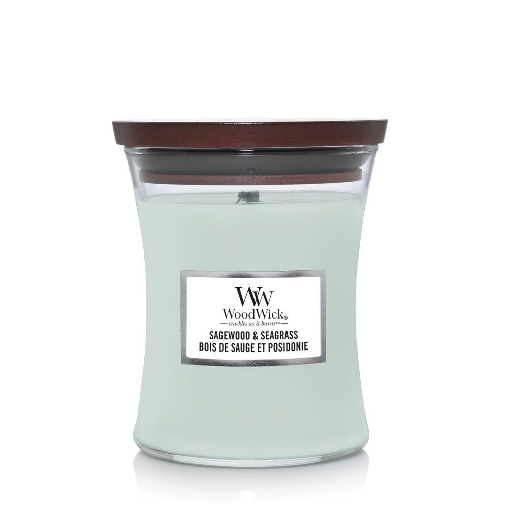 WoodWick Sagewood & Seagrass Medium Jar