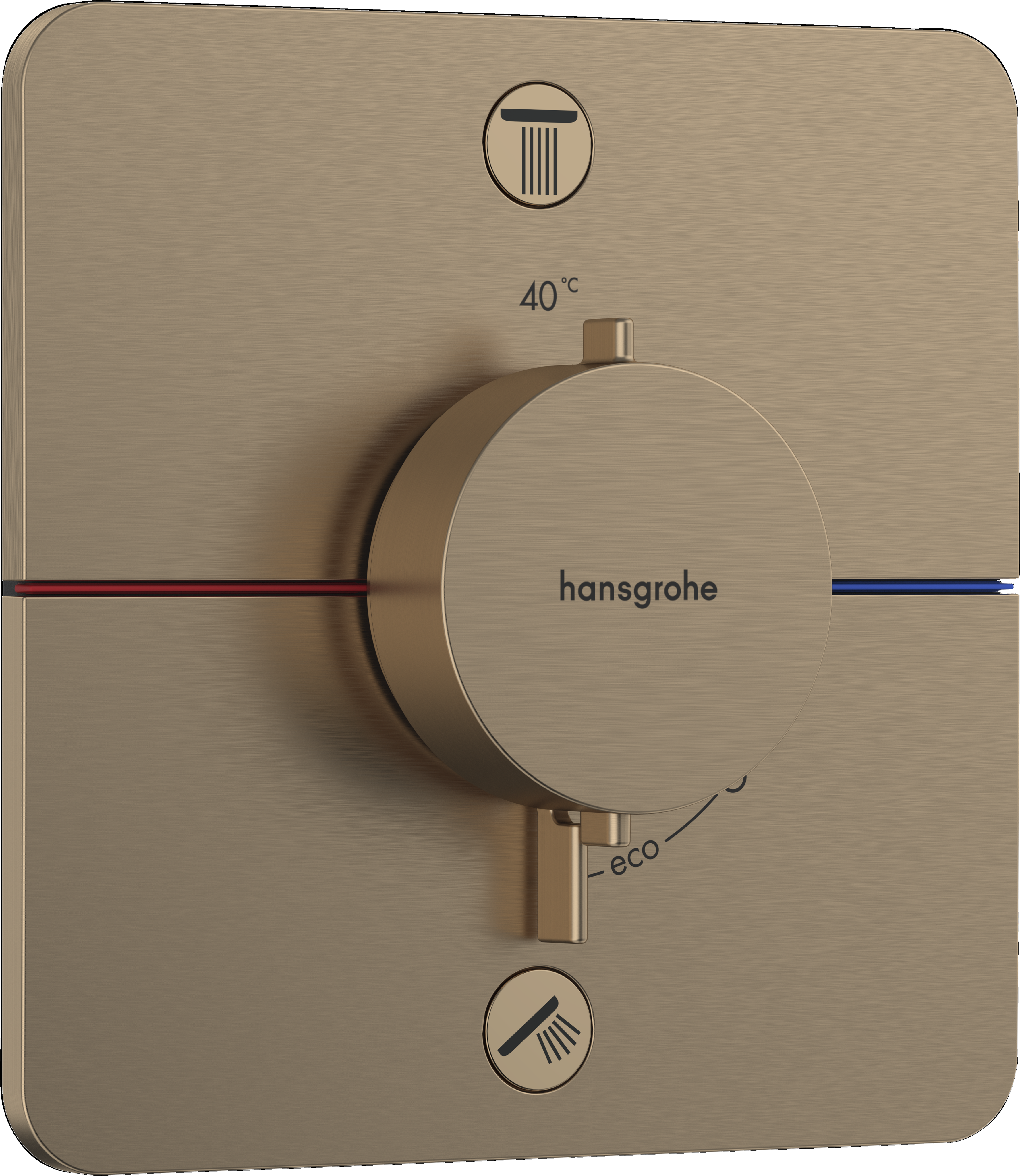 Hansgrohe ShowerSelect Comfort Q Inbouw Thermostaat - Brushed Bronze