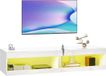 Homcom TV-standaard MDF 140L x 40B x 30H cm Hoogglans wit