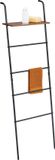 Relaxdays handdoekladder badkamer - 150x45,5 cm - met plankje - staal