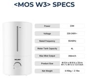 Humidificateur à ultrasons - Modèle de table pour un usage domestique - Réservoir de 4 litres - Silencieux