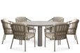 Santika Furniture Santika Miyora/Arancia 150 cm dining tuinset 7-delig