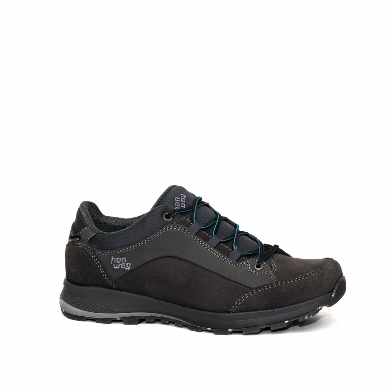 HANWAG Banks Low Lady Gtx Asphalt/Ocean 4 Lage Wandelschoen Dames