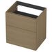 INK - Meuble bas 2L A-sym Decor Pour Poignées - 600x450x650 mm - Chêne Olive