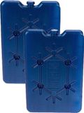 Merkloos / Sans marque Billiet - Vanlaere Plat koelelement 200 gram - Pakket van 4x stuks - 11 x 16 cm - Koelelementen voor koelboxen/koeltassen - Outdoor en kamperen