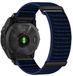 Qubix - Bracelet Sport Nylon - 22mm Quickfit - Bleu Foncé - Convient pour Garmin Epix Gen 2 (47mm) / MARQ / Quatix 7/6/5