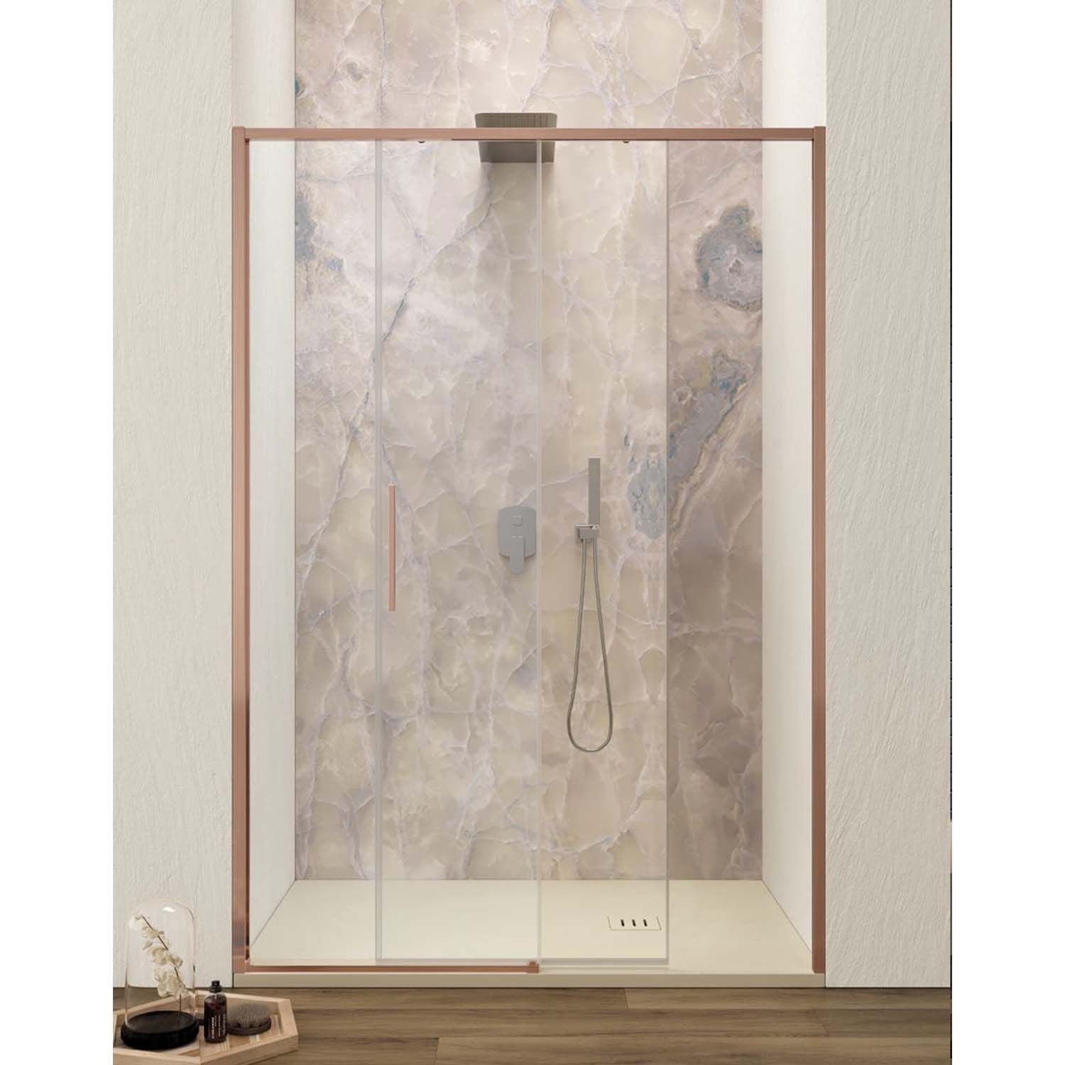 Lacus Torcello Schuifdeur - 150x200 cm - Helder Glas - Rose Goud