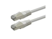 ROLINE patchkabel Cat.6 (klasse E), PoE, S/FTP (PiMF), wit, 1 m