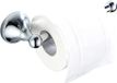 Flybath Porte-rouleau de papier toilette sans couvercle, laiton, fixation murale, chrome poli