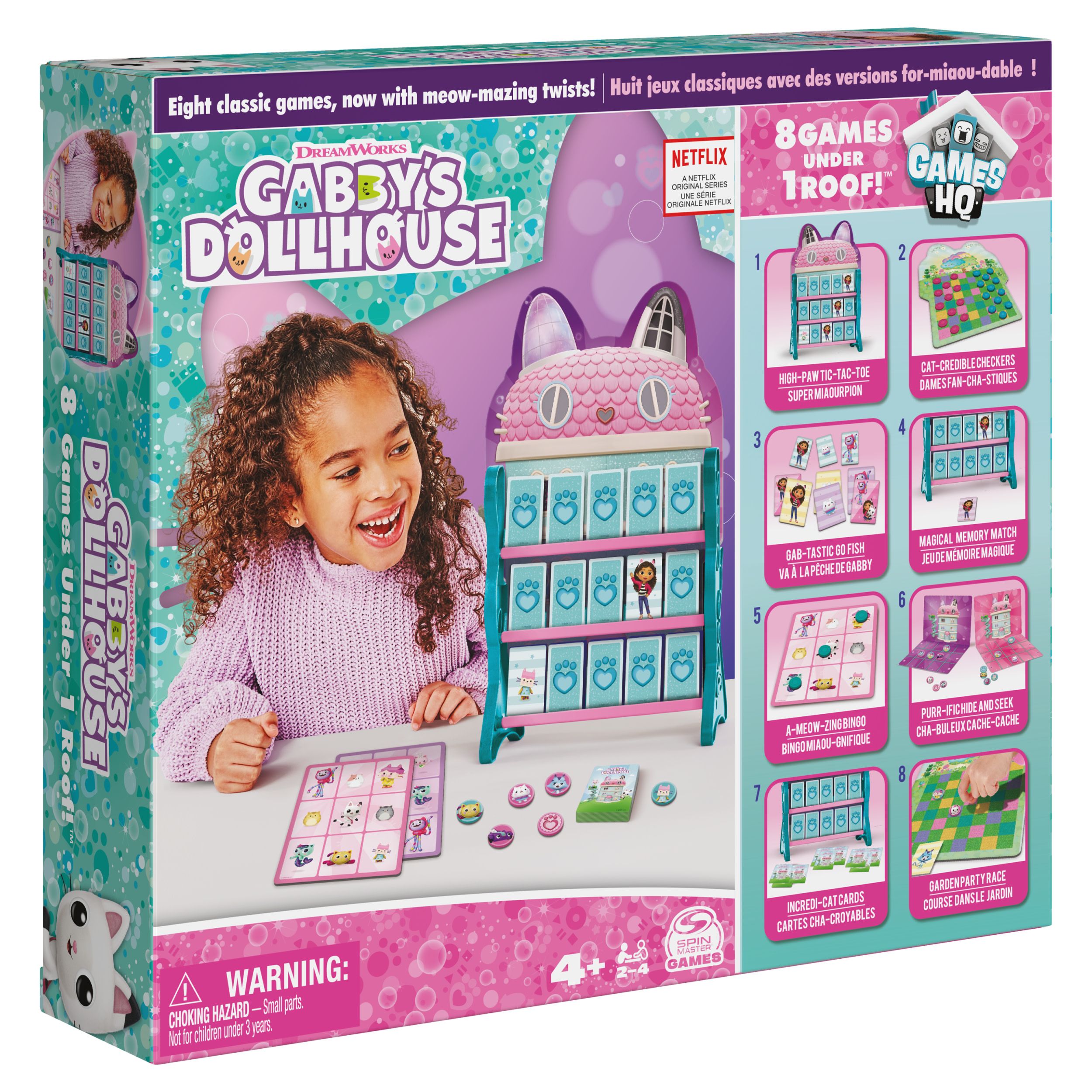 Spin Master Games Gabby's Poppenhuis - Spellenpakket met 8 spellen - 4+ jaar