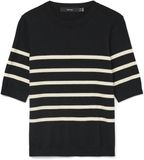 Vero Moda Pull Vmsaba Uni O-col Pullover Ga 10306829 Black/w Birch Femme Taille - XS