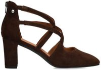 No Stress Dames Donkerbruine suède pumps Maat 39